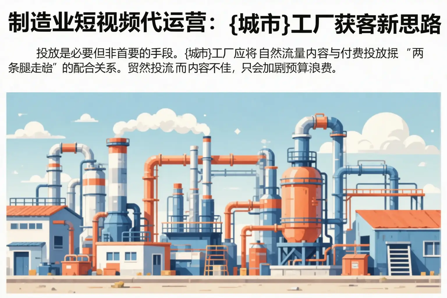 制造业短视频代运营:铁岭工厂获客新思路