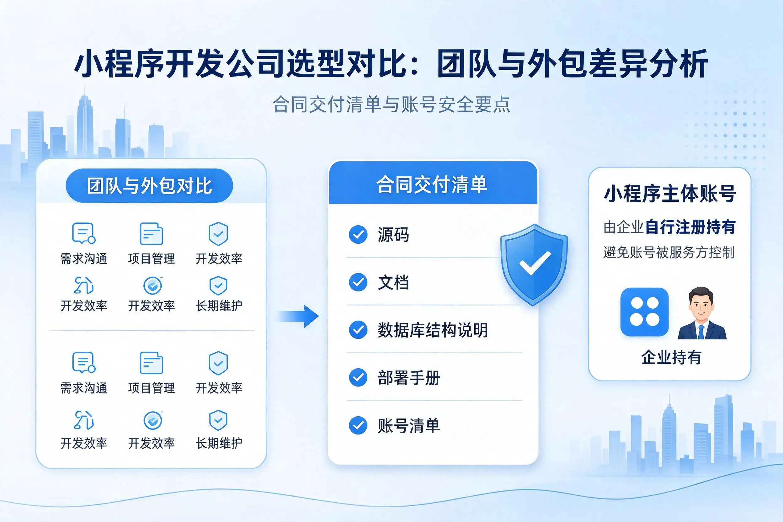 铁岭小程序开发公司选型对比:团队与外包差异分析