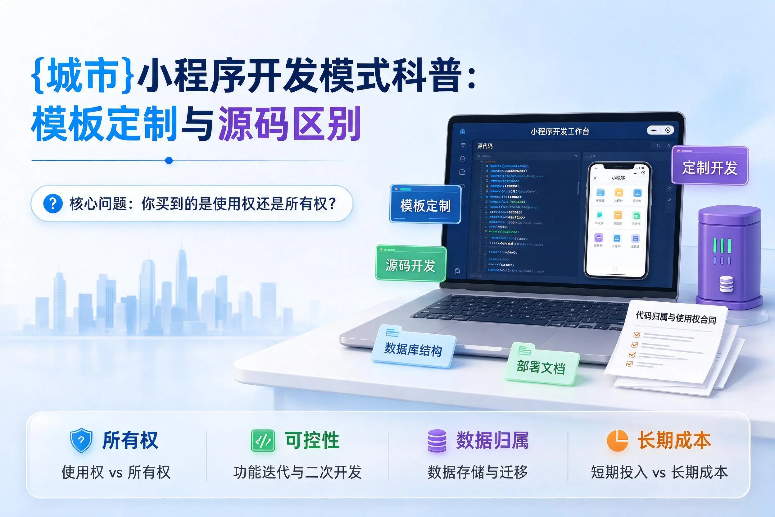 铁岭小程序开发模式科普:模板定制与源码区别