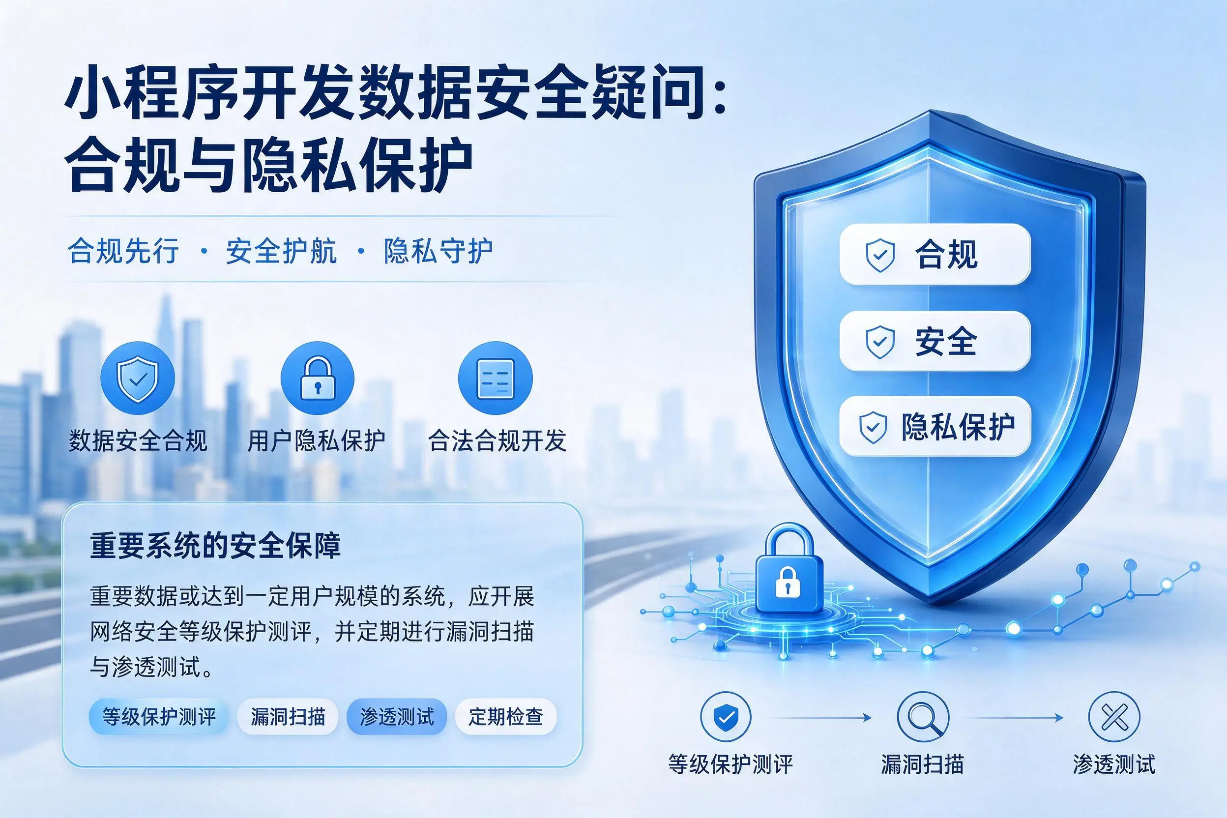 铁岭小程序开发数据安全疑问:合规与隐私保护