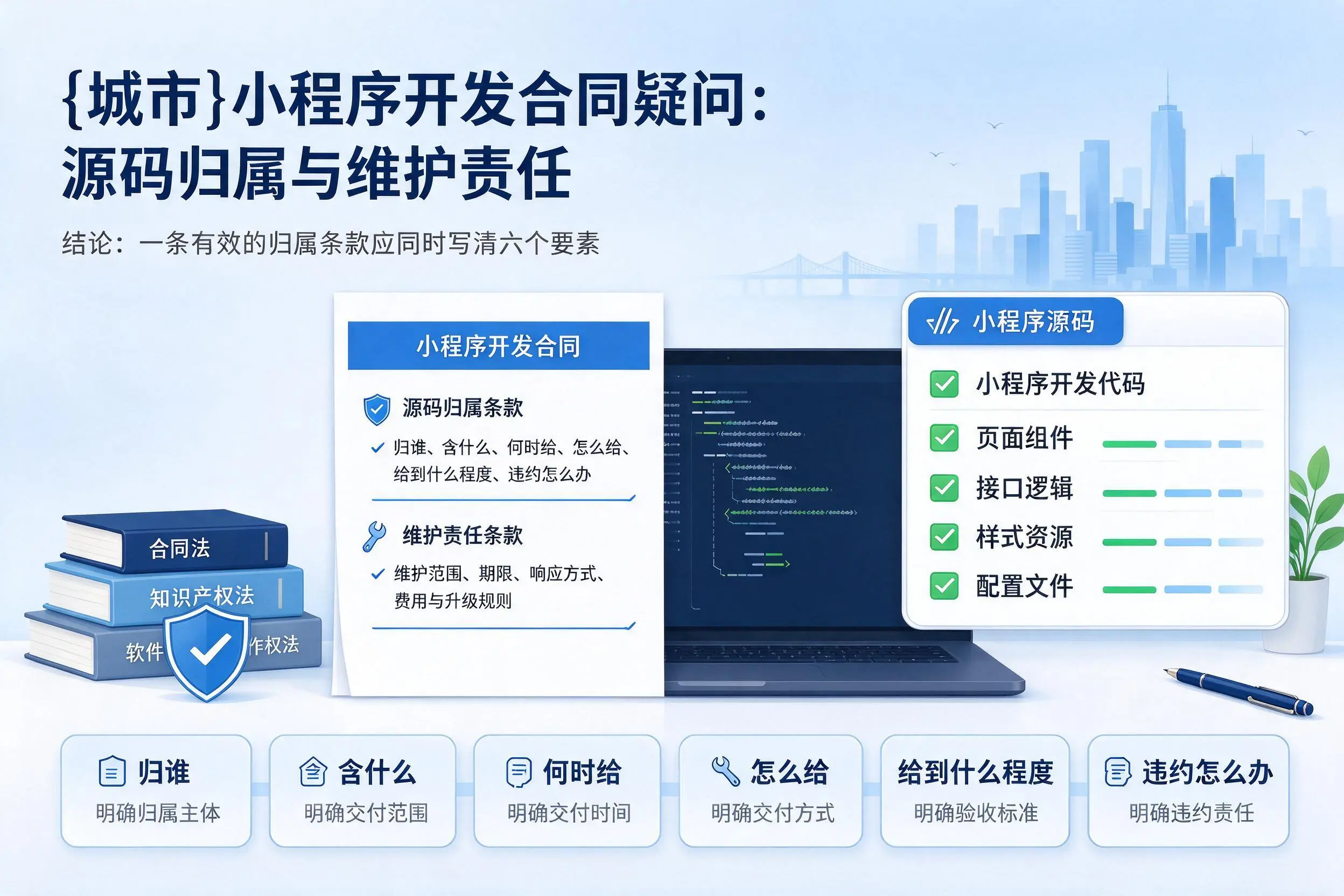 铁岭小程序开发合同疑问：源码归属与维护责任