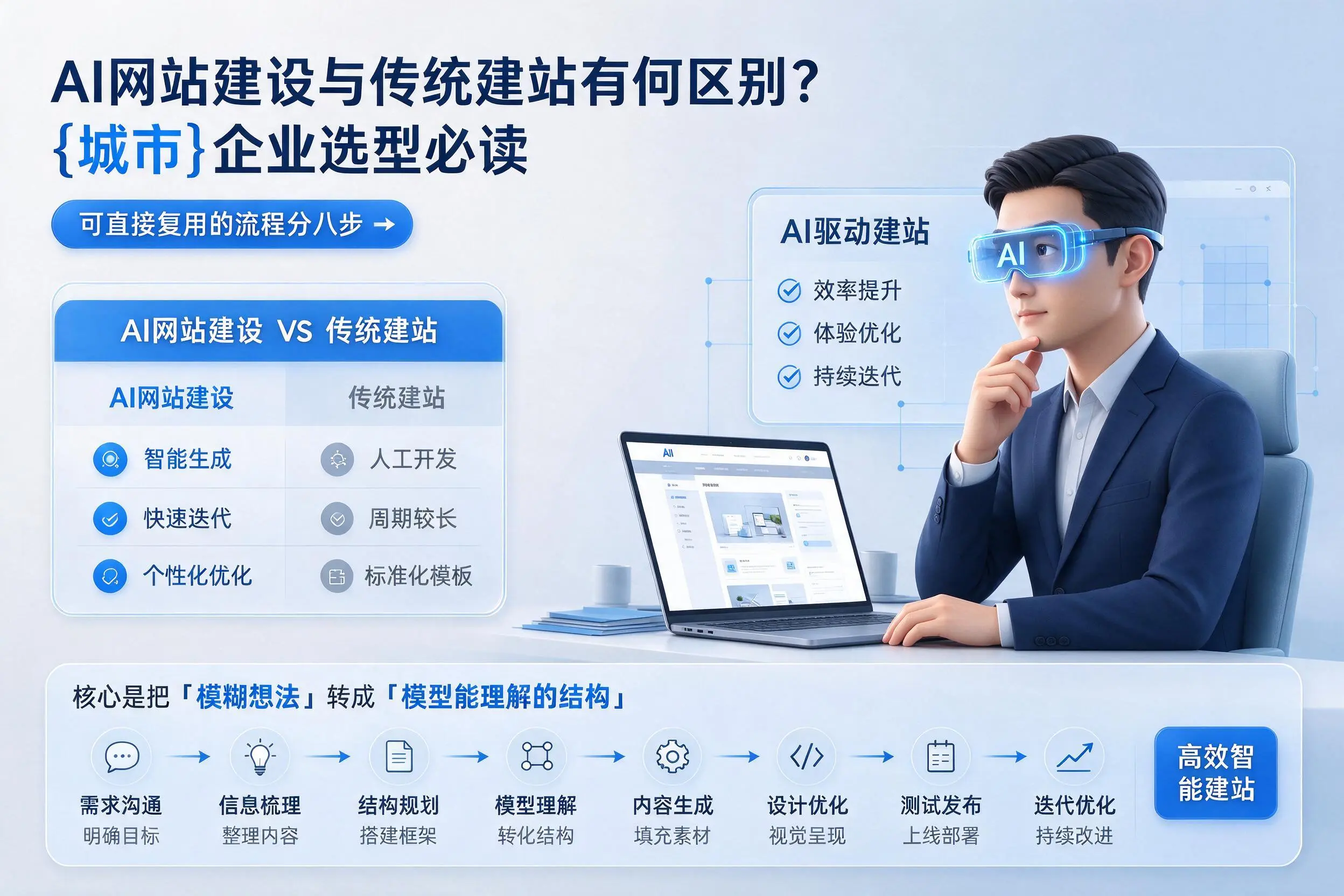AI网站建设与传统建站有何区别？铁岭企业选型必读