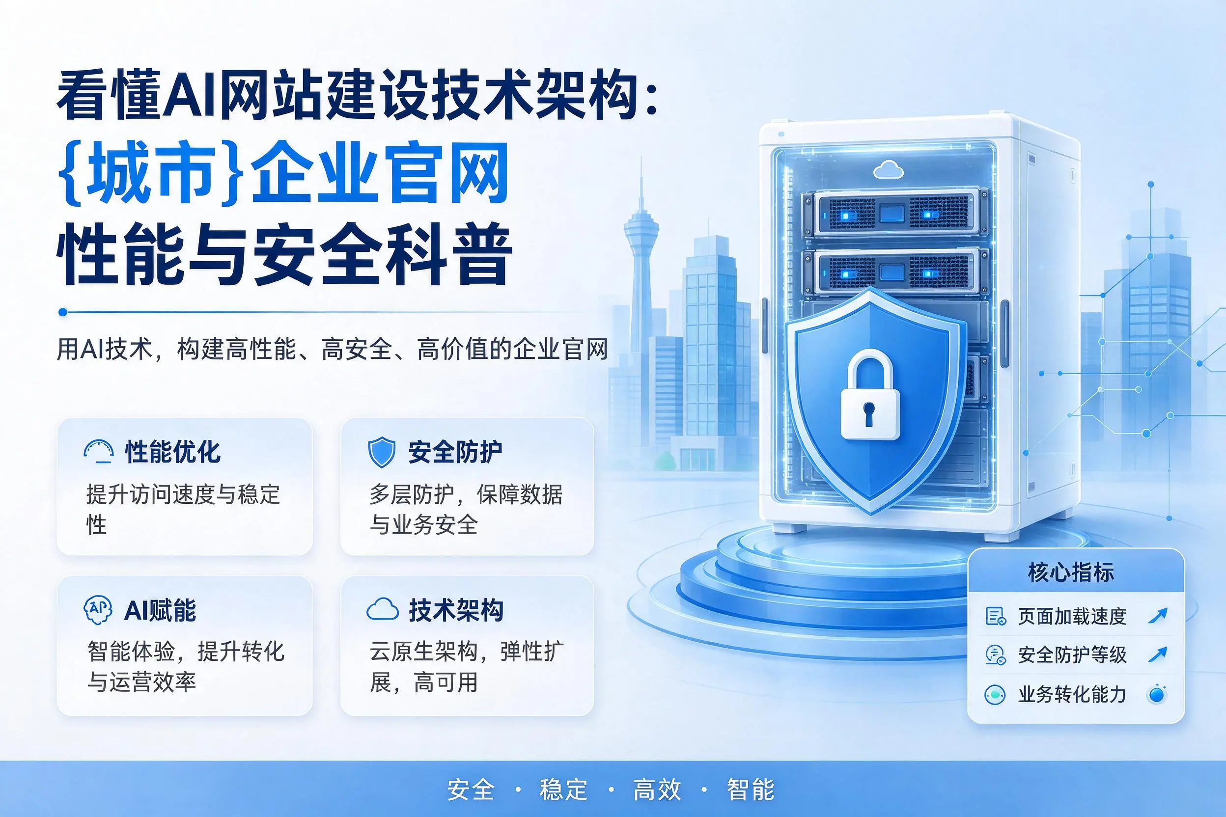 看懂AI网站建设技术架构:铁岭企业官网性能与安全科普